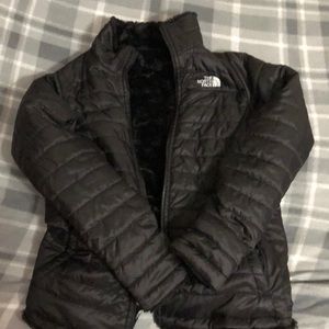black north face winter coat